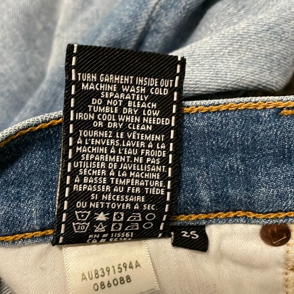 7 For All Mankind Womens Edie Jean with Frayed Hem - Picture 10 of 11